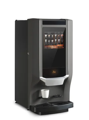 Zia M 19000, espresso bonen, De Jong Duke, twee canisters, touchscreen, espresso, cappuccino