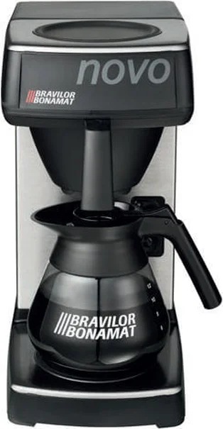 Novo, Bravilor Bonamat, Snelfilter, waterreservoir, filterkoffie, warmhoudplaat