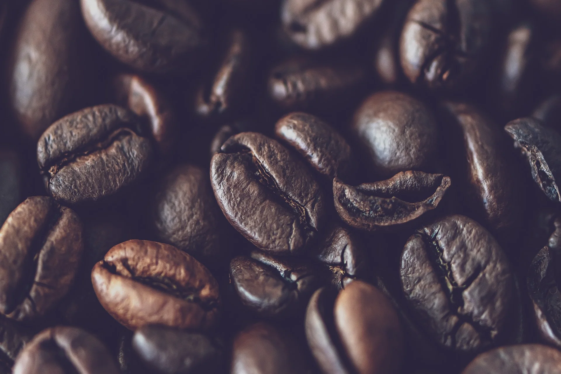 Geroosterde koffiebonen