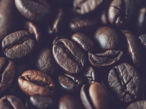 Geroosterde koffiebonen