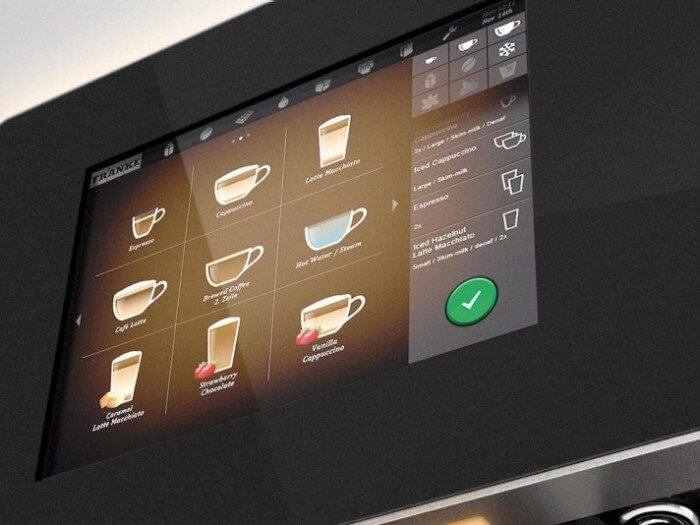 Franke, A300, espressobonen, koffiemachine, koffiezetapparaat, display, touchscreen, hoge kwaliteit, variatie, opties