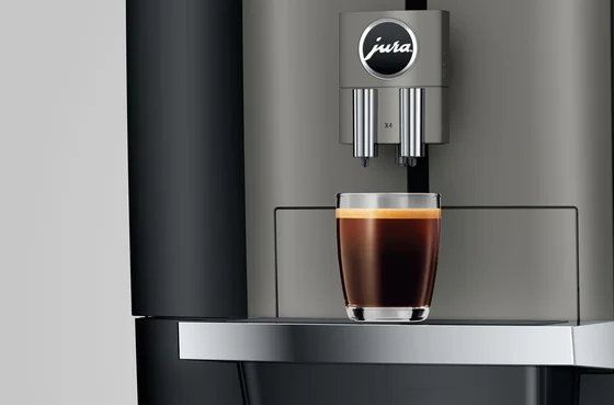 Jura X4 Dark Inox langerak de jong ldj koffiemachine wifi connect cup warmer