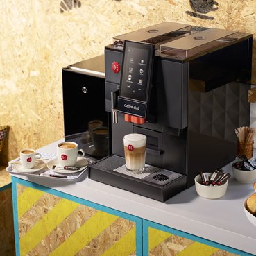 Douwe Egberts, Schearer Club, koffiezetapparaat, koffiemachine, Langerak de Jong, koffie, touchscreen, compact, espressobonen, premium kwaliteit