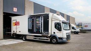 Vrachtwagen van LDJ Langerak voor al uw kantine producten