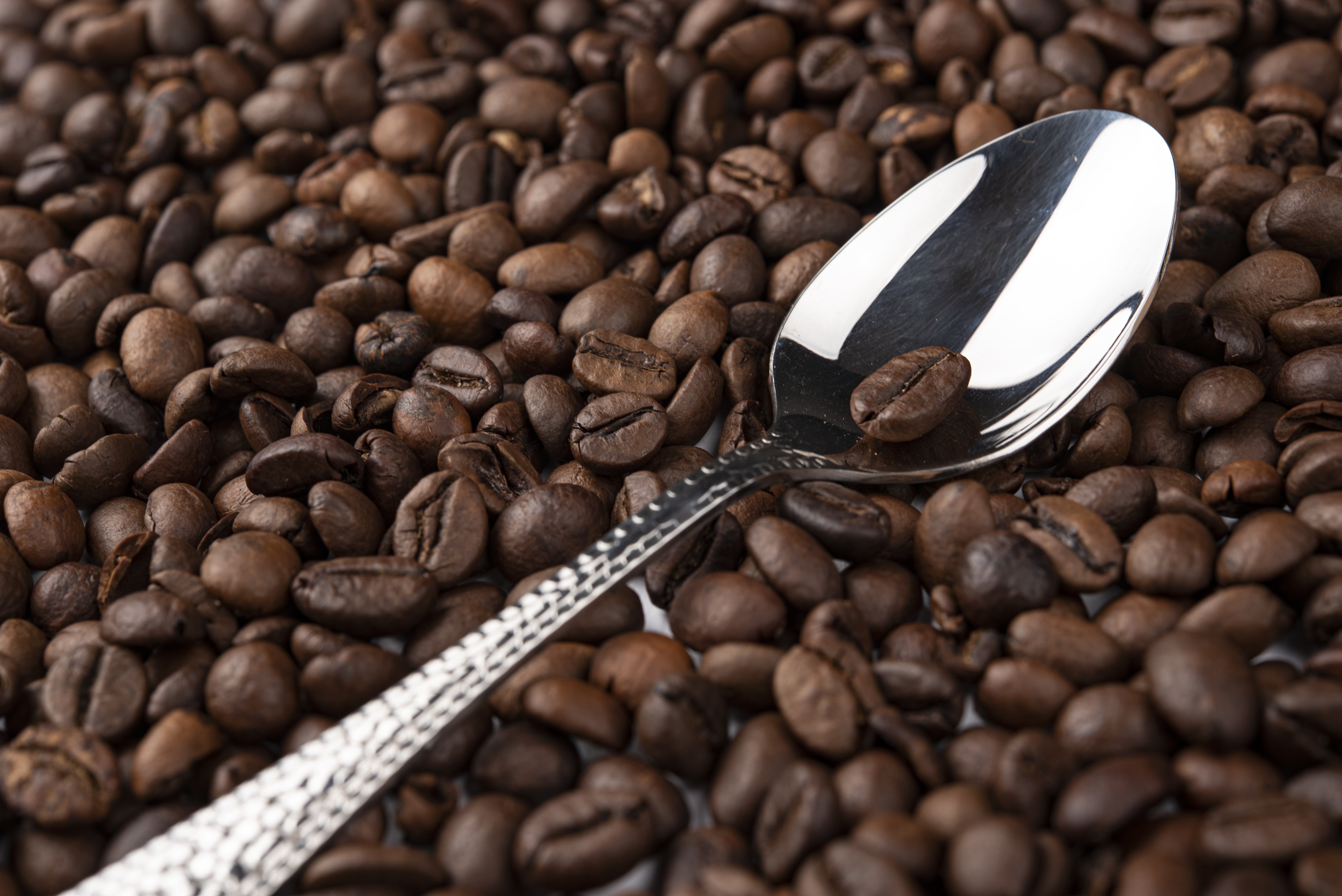 Geroosterde koffiebonen