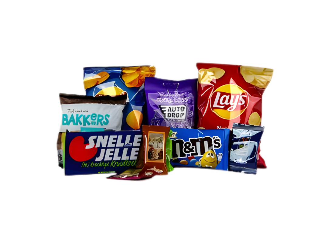 Snacks voor in de snoepautomaten van Langerak de Jong